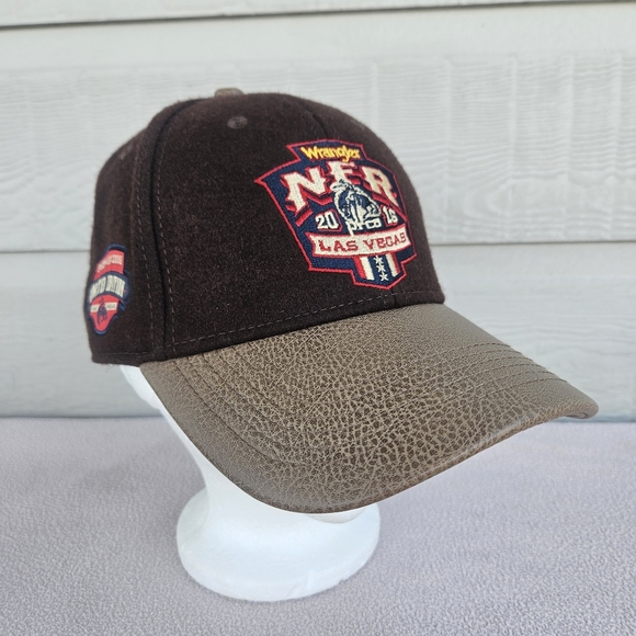 Wrangler NFR Las Vegas Limited Edition Baseball Cap 2016 Brown Wool Adjustable - Picture 1 of 9